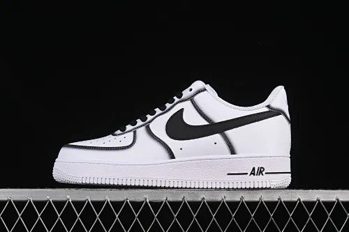 All categories Nk Air Force 1 Air Force series Nk Air Force 1 Low Air Force low-top Nike Air Force 1'07 Low Black border Green hook gold embroidery Air Force 1 low-top casual sneakers ZH0316-075